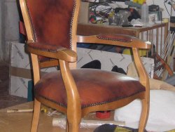 Перекраска стульев, патинирование